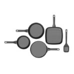 Juego de sartenes antiadherente Helix de 4 piezas con volteador BergHOFF - Imagen 2