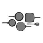 Juego de sartenes antiadherente Helix de 4 piezas con volteador BergHOFF - Imagen 3